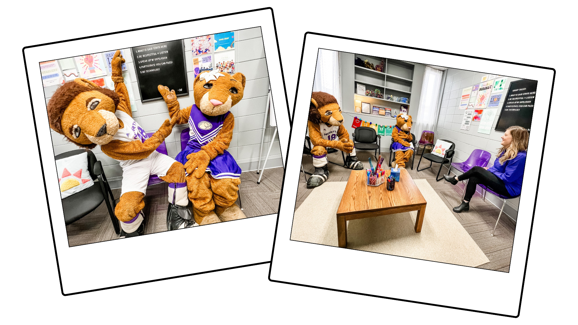 Leo & Una participating in group/workshop