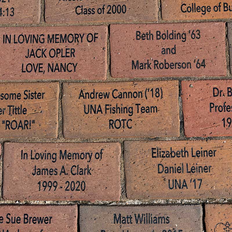 image of inscribed bricks