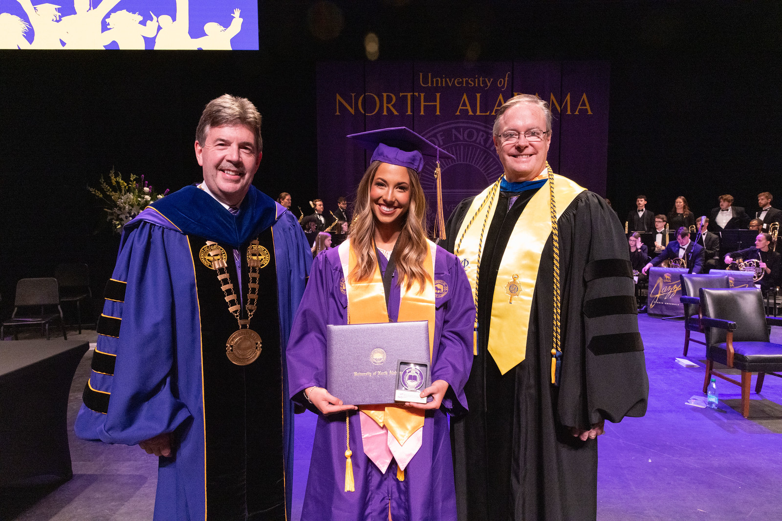 Avery Dumas was one of more than two dozen honorees at the Spring 2025 commencement ceremonies at UNA.